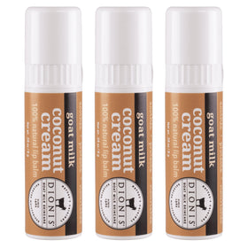 dionis front packaging showing jumbo lip balm and brand benefits