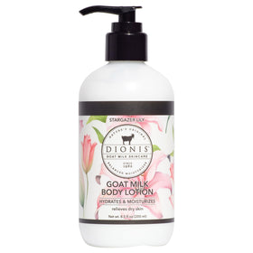 Dionis lotion front pump bottle showing packaging and easy dispensing benefit