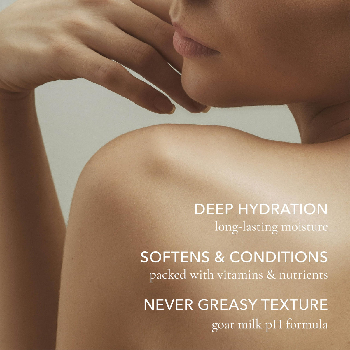 Dionis label close-up highlighting goat milk ingredients and certification