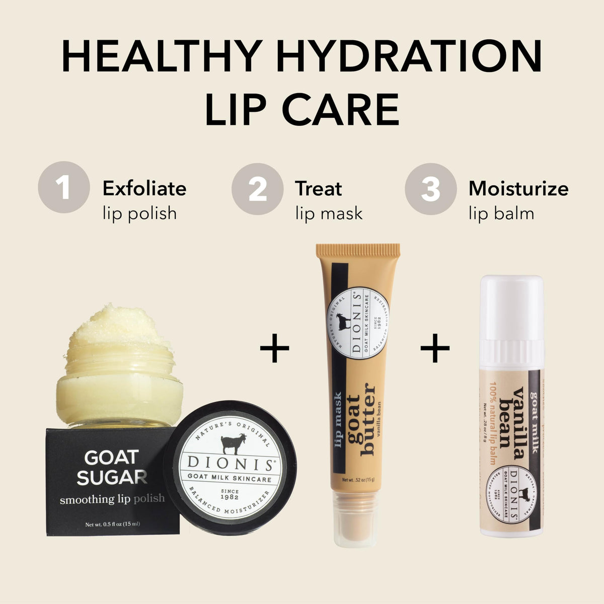 Dionis outdoor lifestyle scene applying balm for on-the-go hydration