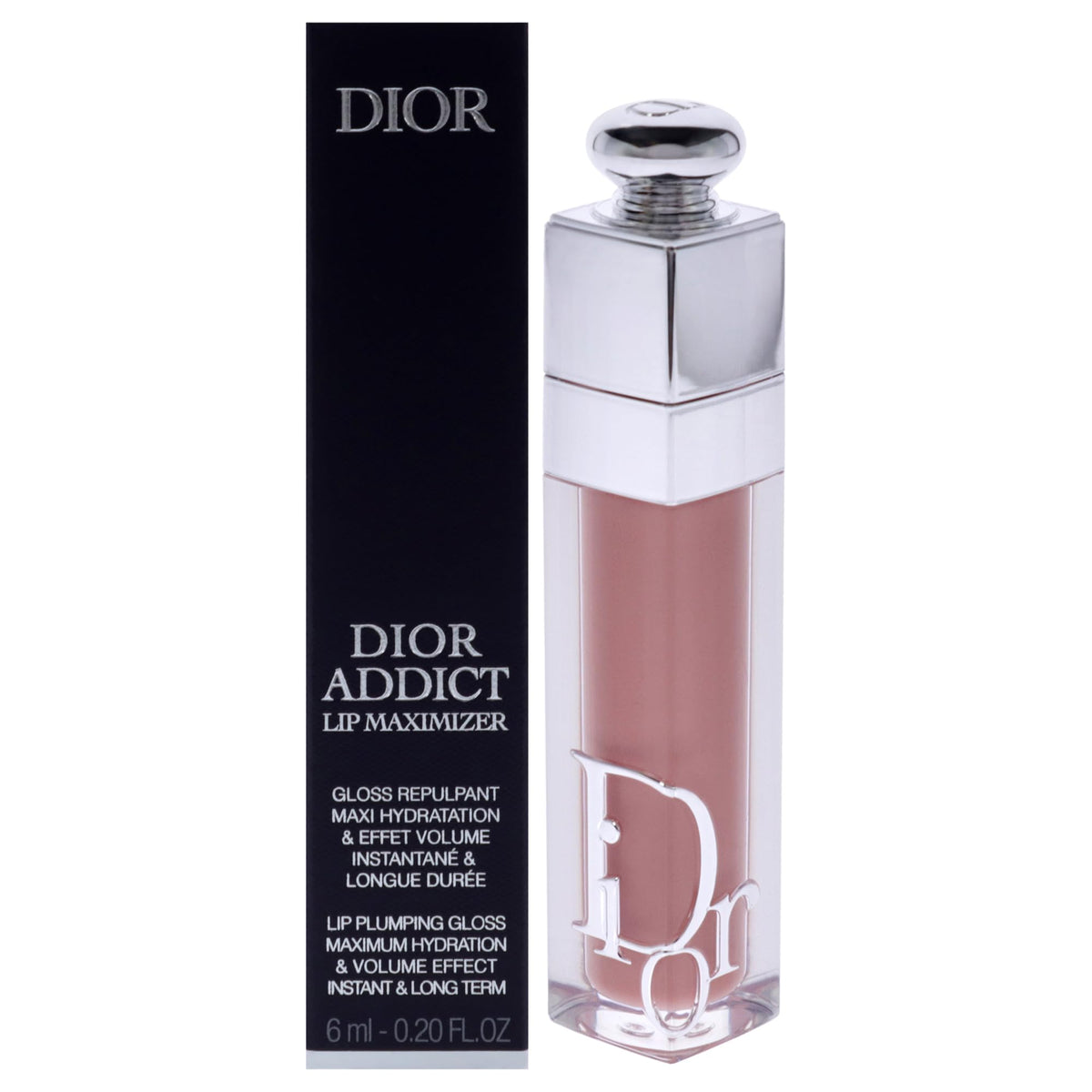 Dior Addict product front packaging showing shade 013 Beige and small tube for travel