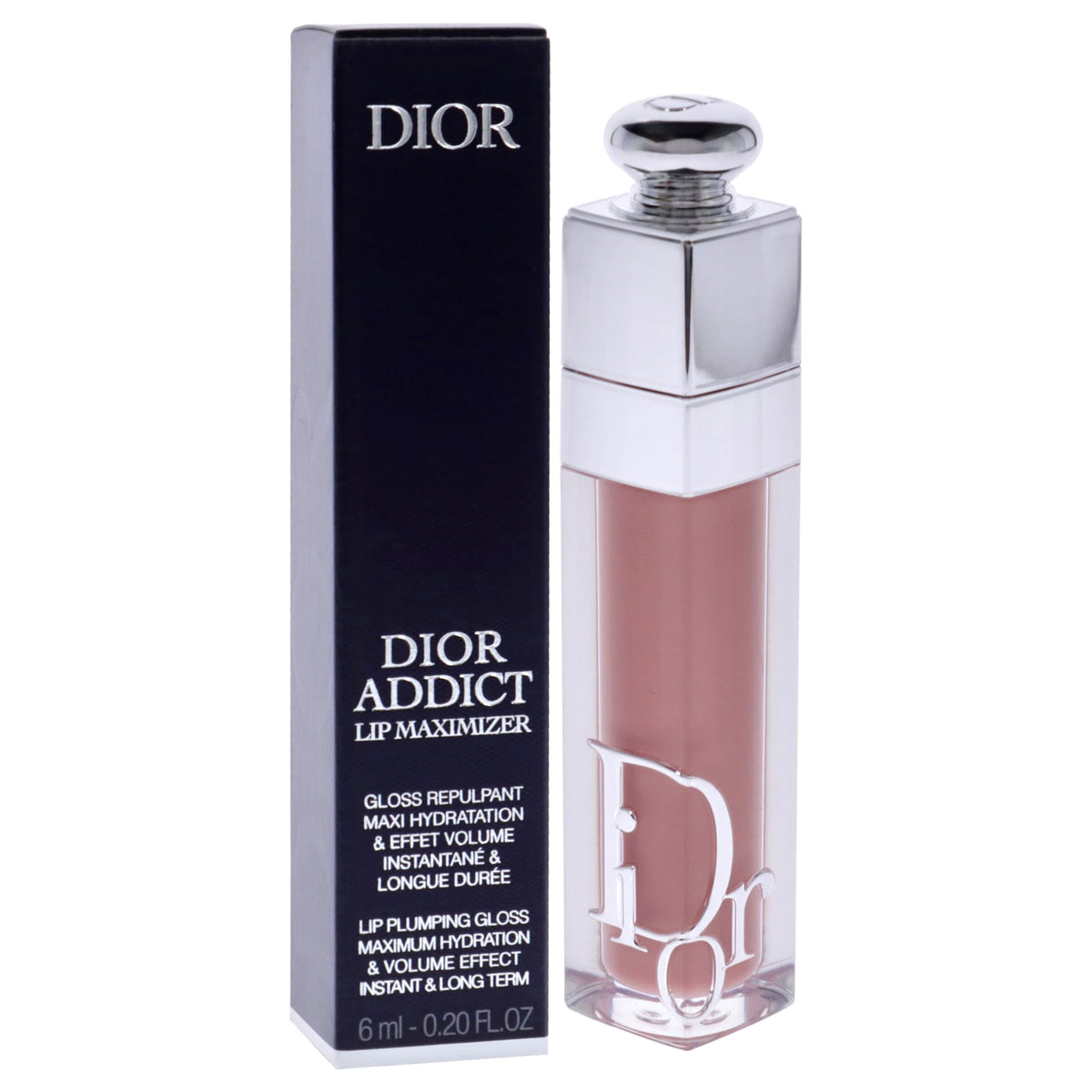 Dior Addict applicator detail showing angled wand for precise, comfortable application