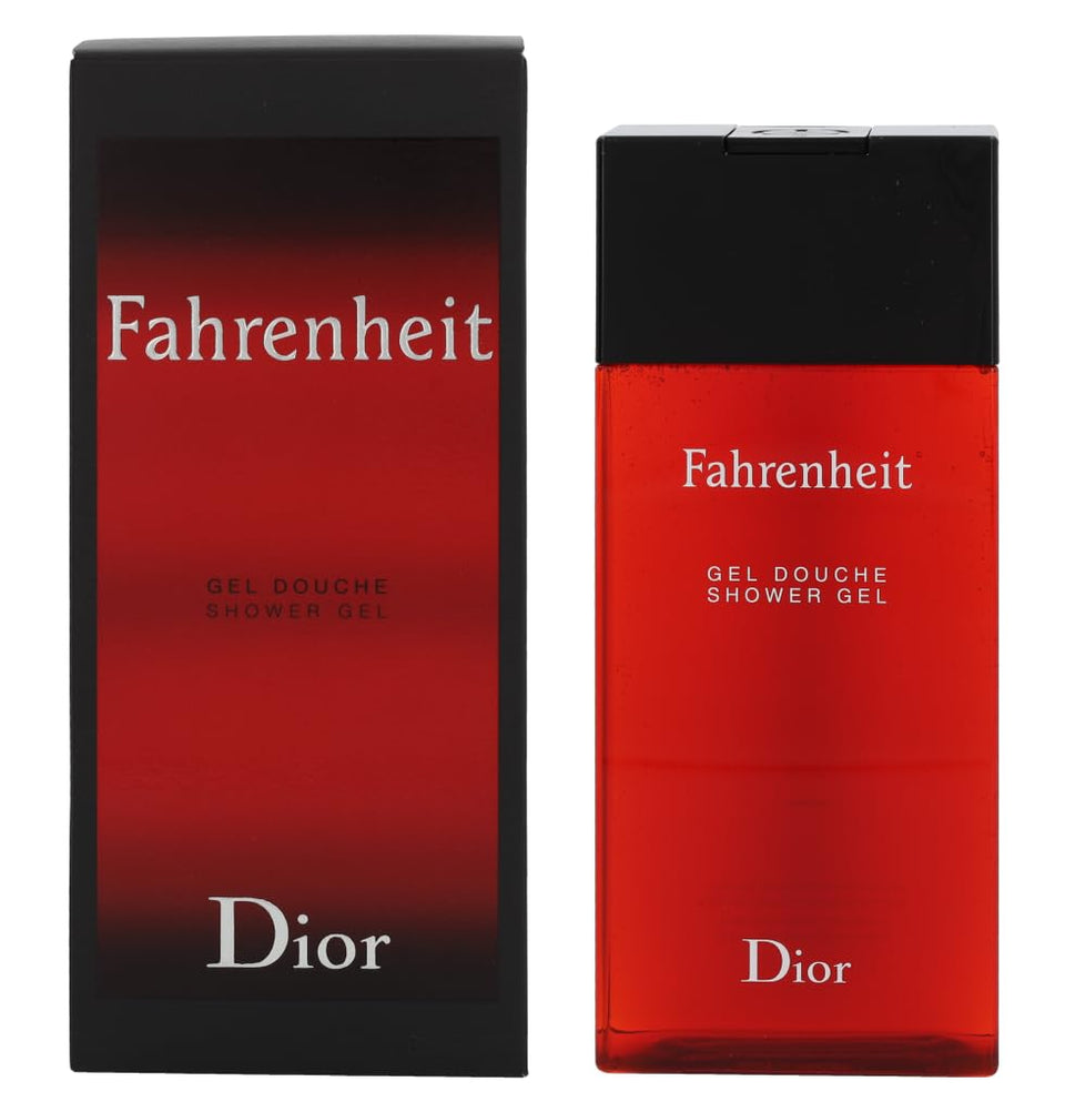Dior Fahrenheit bottle front showing label and elegant design benefit: luxe presentation