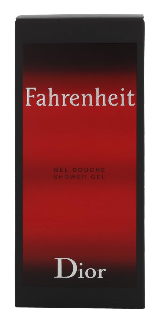 Dior Fahrenheit gel in shower scene showing usage benefit: invigorating clean