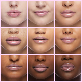 Dior lip glow oil texture closeup highlighting glossy, non-sticky finish and hydration benefit