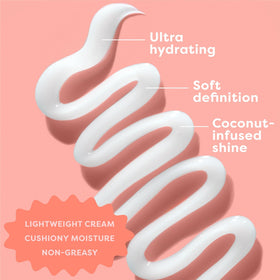 Dippity-Do applying curl milk to damp hair for improved manageability
