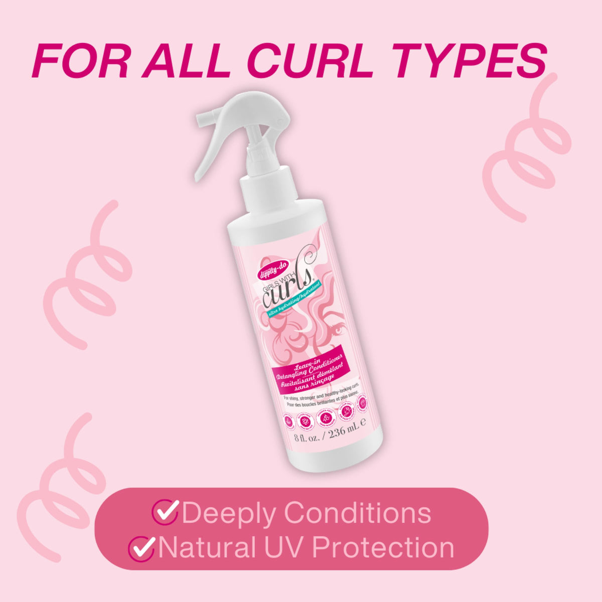 Dippity Do applied to wet hair to detangle and add slip while combing