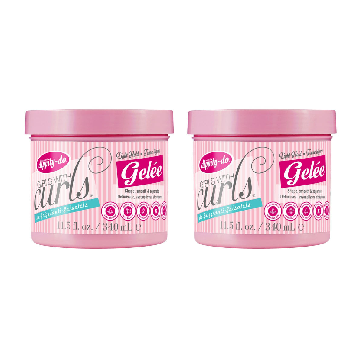 dippity do front packaging showing gelee jar and branding with easy curl styling