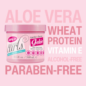 dippity do aloe vitamin e and wheat protein ingredients displayed for nourishing benefits