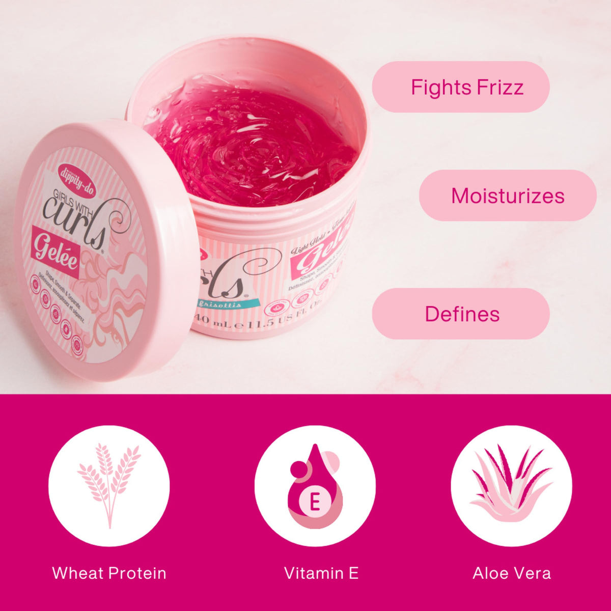 dippity do gel texture close-up highlighting lightweight consistency and spreadability