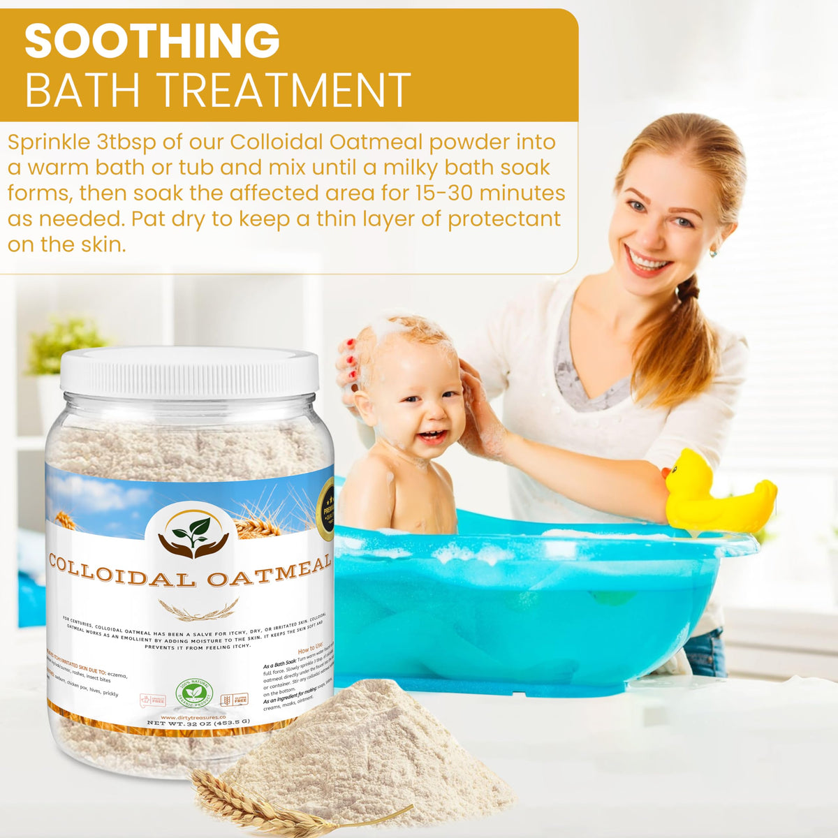 Dirty Treasures open tub with fine powder texture for smooth dispersion
