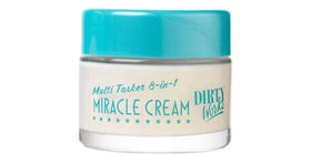 Dirty Works close-up of cream texture illustrating smooth hydration
