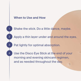 Disco travel-sized stick sitting on a counter for convenient on-the-go use