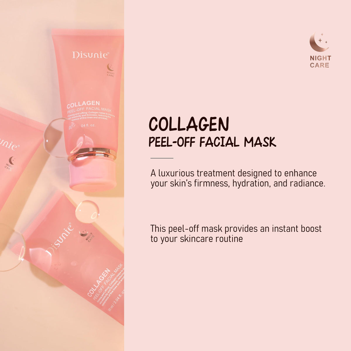 Disunie open jar revealing creamy collagen texture and hydration