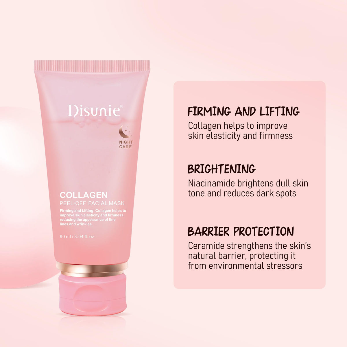 Disunie peel-off action demonstrating clean removal benefit