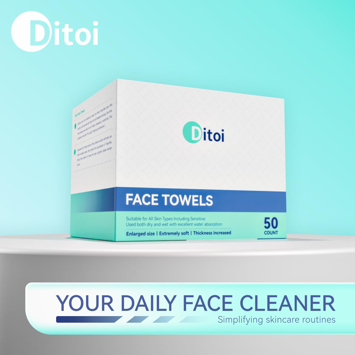 Ditoi towel wiping a pet for gentle, absorbent fur care