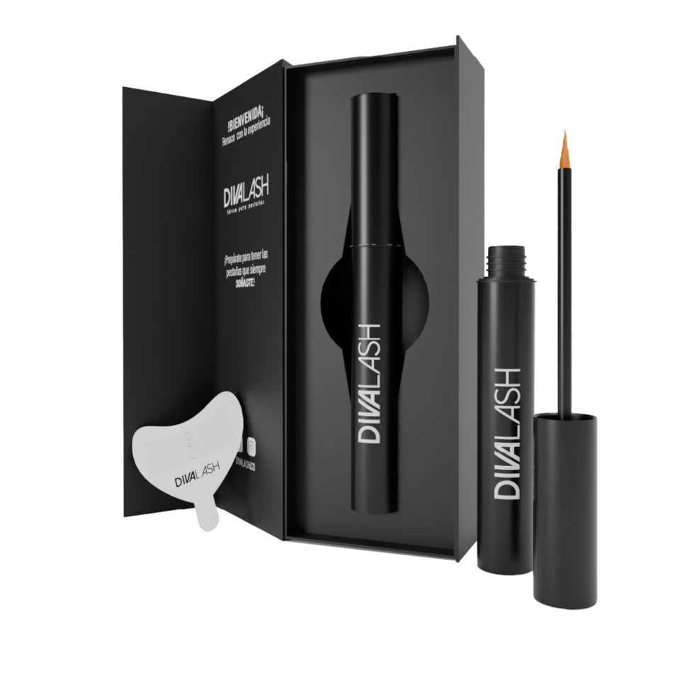 Divalash by Divaskin front packaging showing product benefit of strengthened lashes