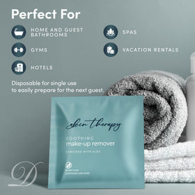 Diversified Hospitality opened sachet with visible wipe, easy single-use convenience benefit