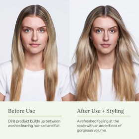 divi side-by-side before and after root lift and fuller-looking hair