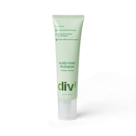 Divi bottle front view showing packaging and weekly treatment benefit