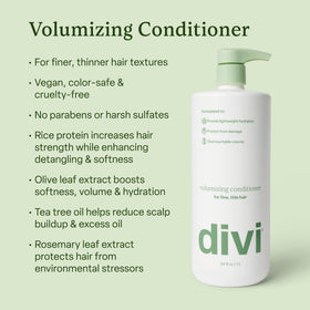 Divi conditioner cream texture close-up demonstrating lightweight hydration