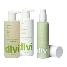 divi three-piece set front packaging shows product trio and convenience