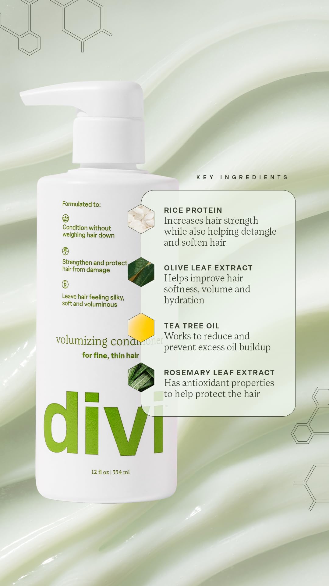 divi hair before and after comparison showing visible lift benefit
