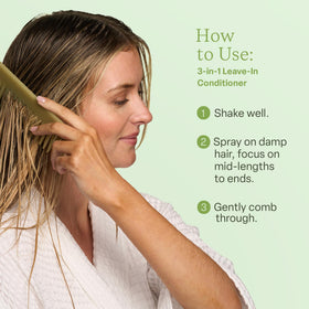Divi used prior to heat styling to protect hair up to 450°F and add shine