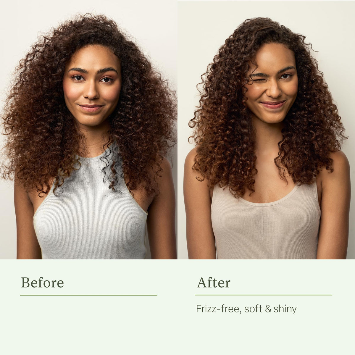 Divi mask applied to damp hair demonstrating easy distribution benefit