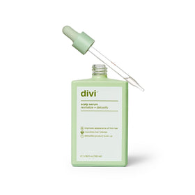 divi bottle front view showing label and clean design benefit: clear product identity