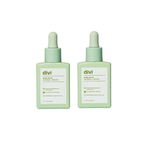 divi front packaging showing serum bottle and label, conveys trustworthy care