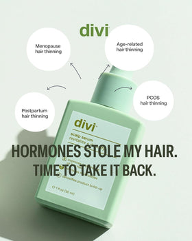divi bottle held in hand for scale, shows compact travel-friendly size benefit