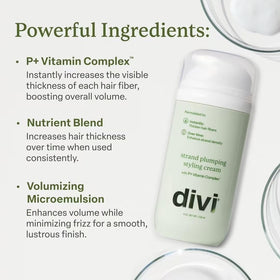 divi ingredient complex graphic highlighting P+ Vitamin Complex benefits