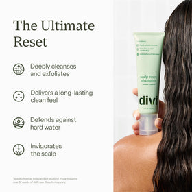 Divi close-up of scrub particles highlighting gentle exfoliation benefit
