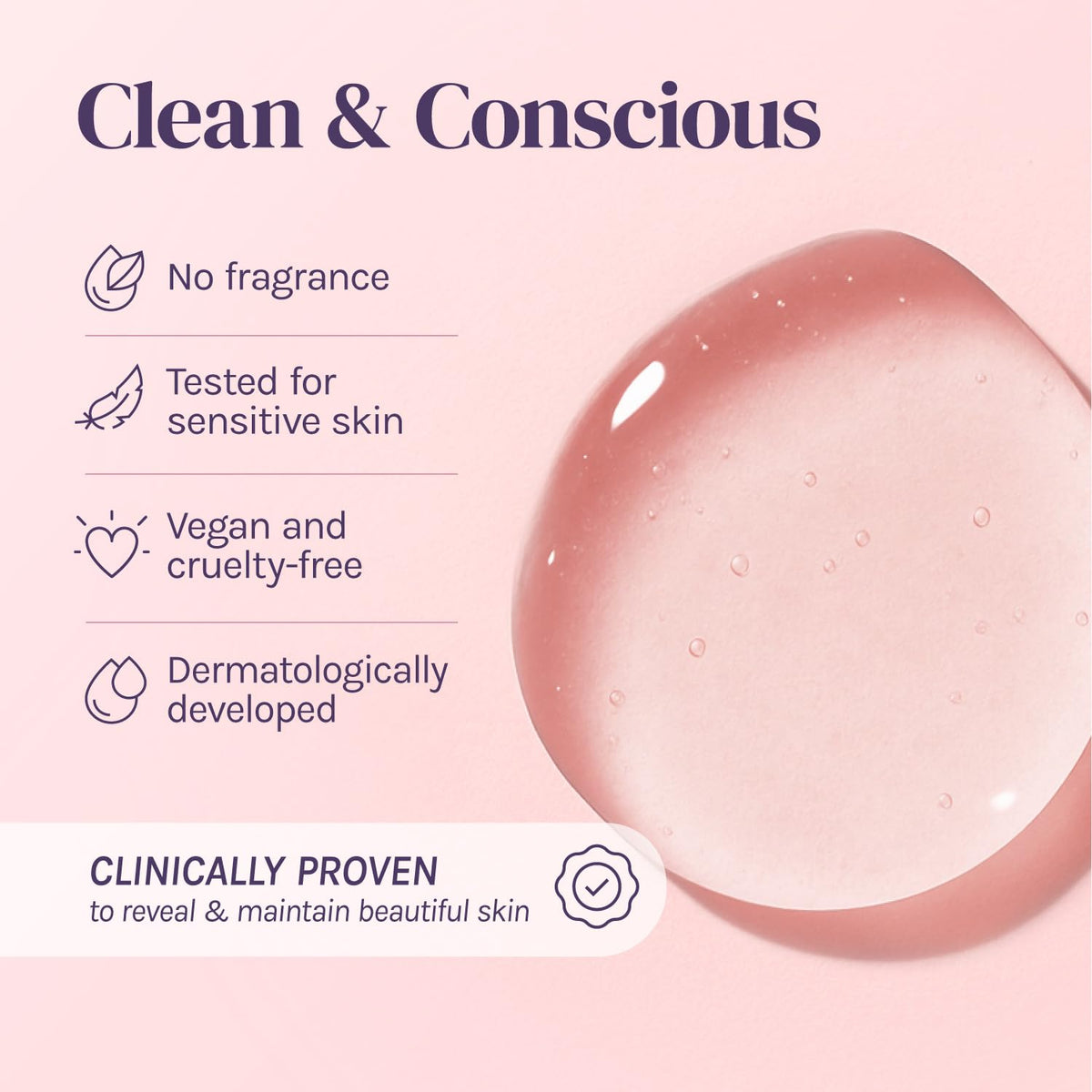 Divine Derriere serum applied on hand demonstrating even spread