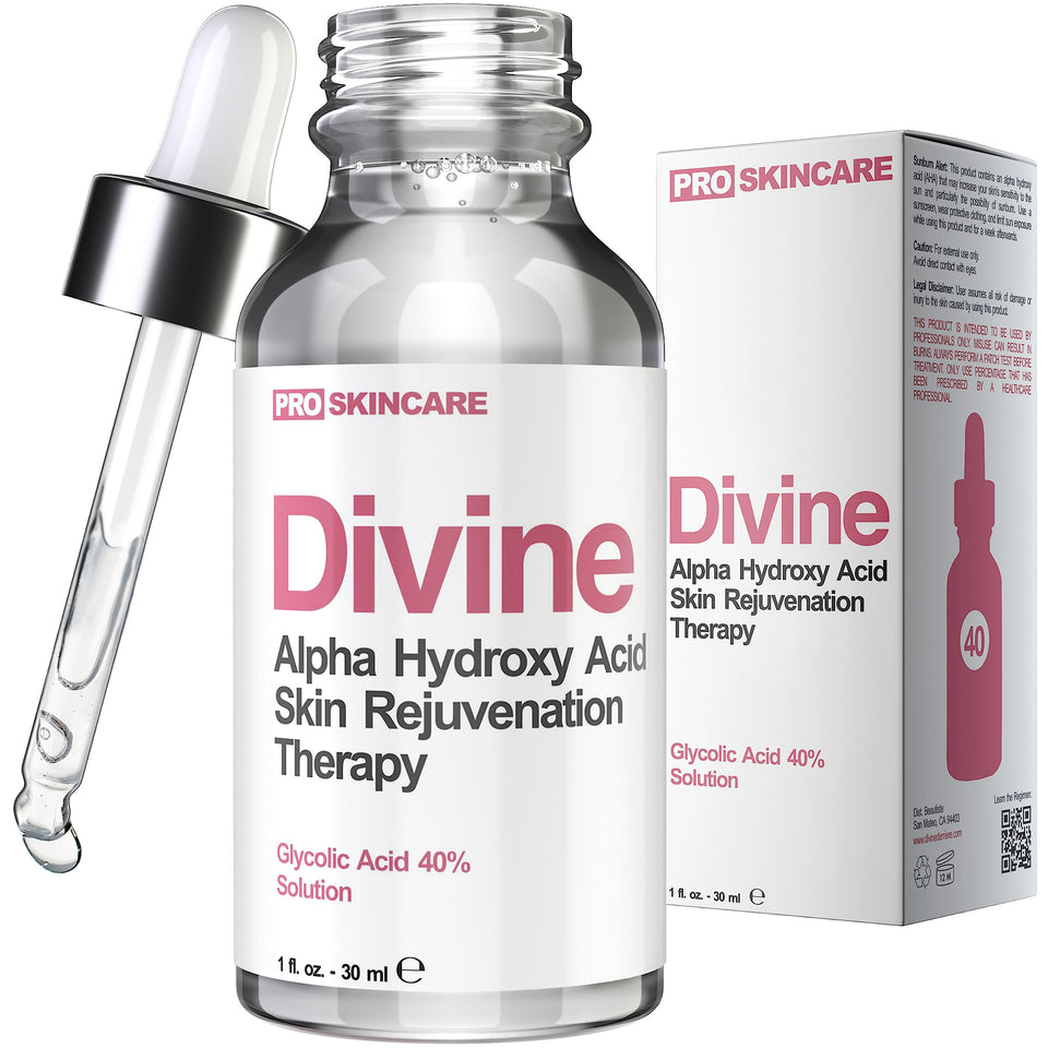 Divine Derriere front bottle view showing professional peel and clear labeling benefits