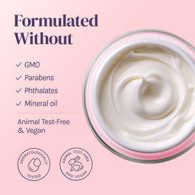 Divine Derriere jar size comparison showing travel-friendly 50ml