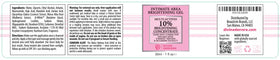 Divine Derriere natural ingredients display highlighting plant-based actives