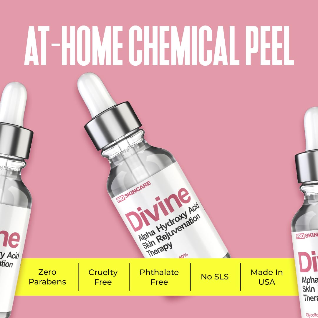 Divine Derriere dropper applying peel to skin illustrating controlled application benefit