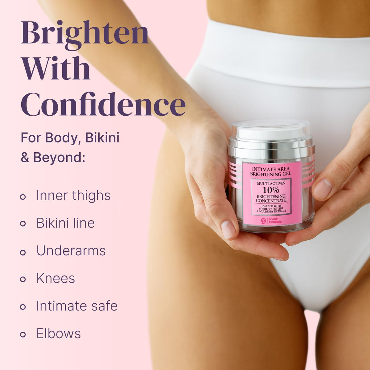Divine Derriere tube next to ruler showing product size