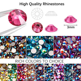 DIYCICO hand holding gems to show scale and ease of placement for detailed crafts