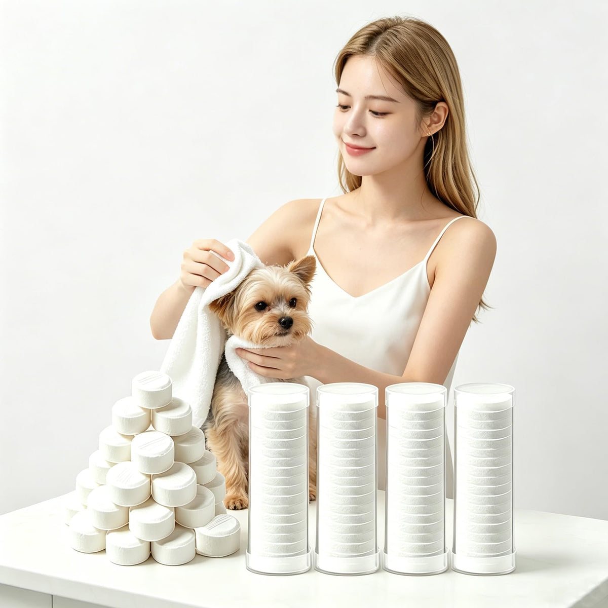 DK-SIMINA front packaging showing neat cylindrical rolls and product labeling for easy storage