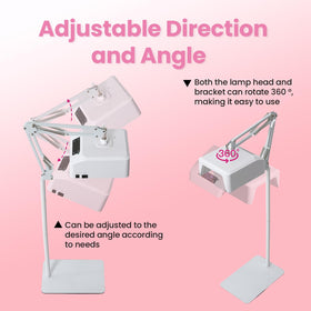 DLITISH next to a foot model to show lamp size and scale for placement