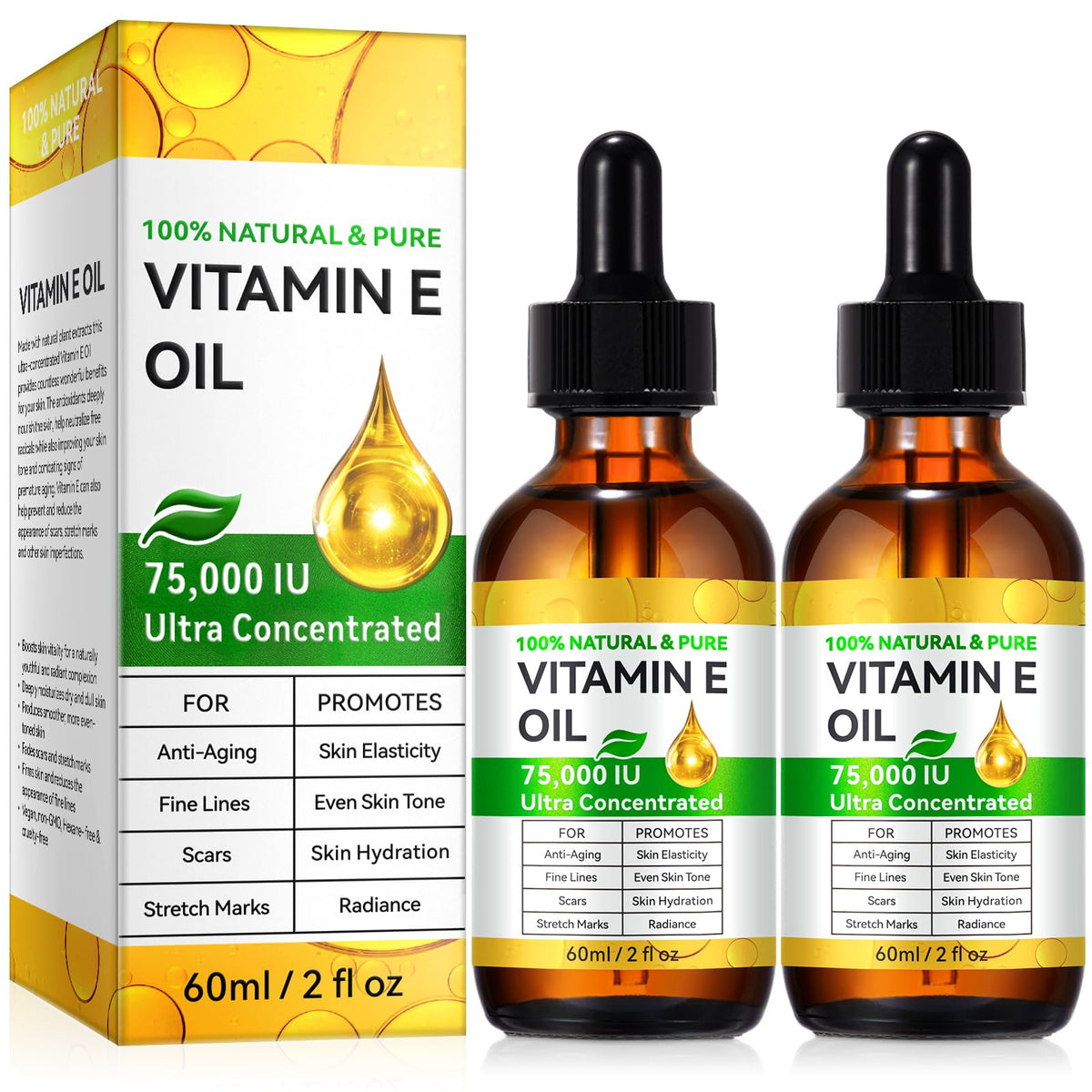 DLOMFVFQ front packaging showing two bottles and label benefit