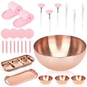 DLUGOPIS kit front layout showing all rose gold pieces and organized benefit