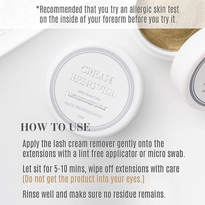 DLUX PROFESSIONAL open jar texture of creamy remover indicating easy control