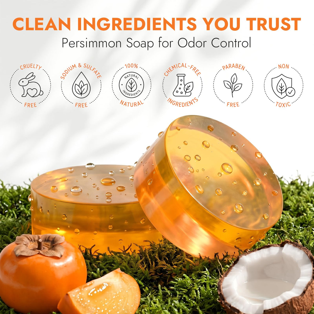 DLWUEN ingredient label showing persimmon extract and plant oil benefits