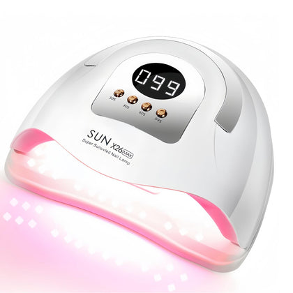 DMJWAN lamp front view with handle showing portability and compact size