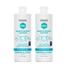 DML pump bottle front view shows clean packaging and easy dispensing