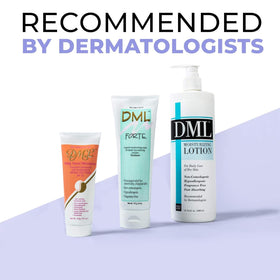 DML moisturizer being applied to cheek for instant hydration